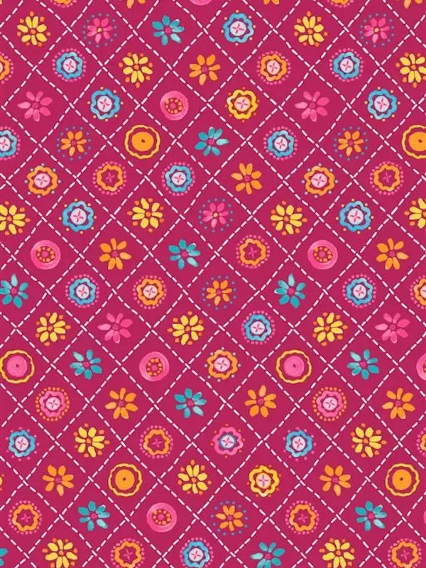 Tissu Patchwork HAPPY DAYS de Michael Miller Fabrics 9394.FUCHS