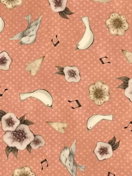 QUILTING TREASURES - Tissu Patchwork MIRABELLE LOST SONG par Santoro