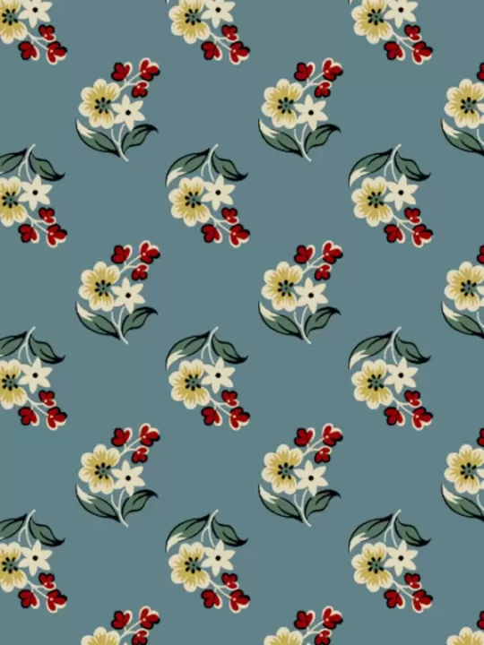 ANDOVER FABRICS - LE CHATEAU par Max and Louise A-224-B Jordan Blue