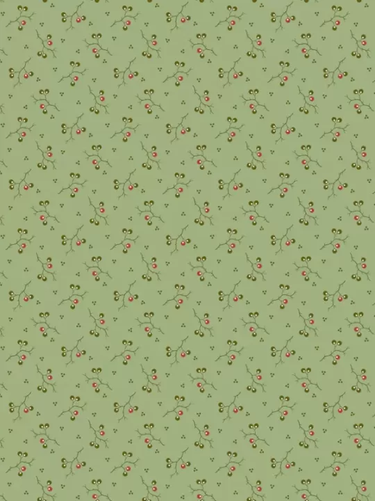 ANDOVER FABRICS - JOY par Edyta Sitar 1043-G Jinfgle Bells Fir