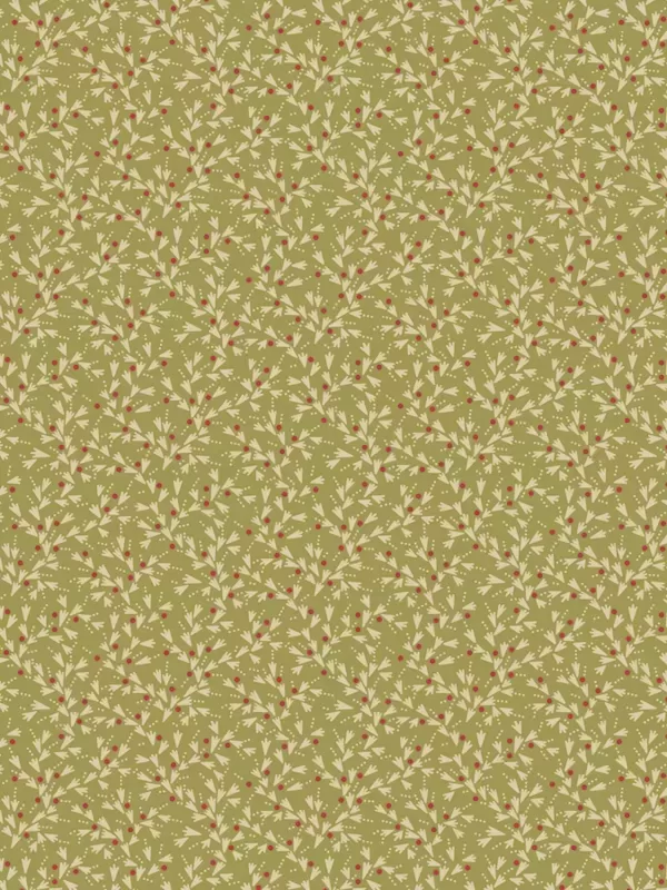 ANDOVER FABRICS - JOY par Edyta Sitar 1054-G Snow Tracks Spruce
