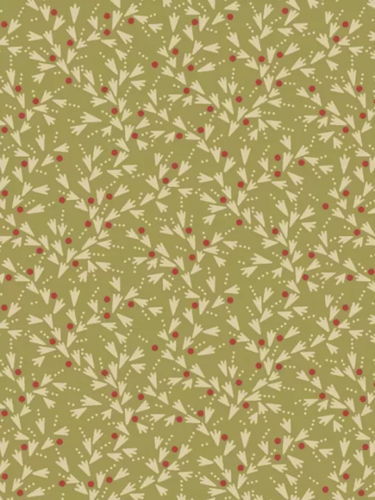 ANDOVER FABRICS - JOY par Edyta Sitar 1054-G Snow Tracks Spruce