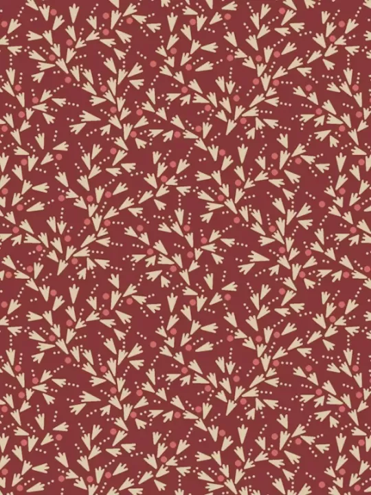 ANDOVER FABRICS - JOY par Edyta Sitar 1054-R Snow Tracks Mittens