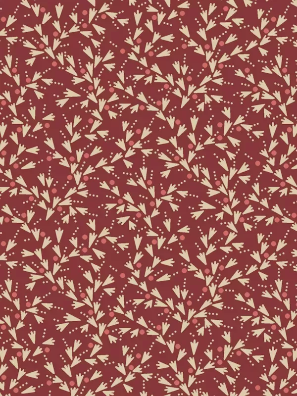 ANDOVER FABRICS - JOY par Edyta Sitar 1054-R Snow Tracks Mittens