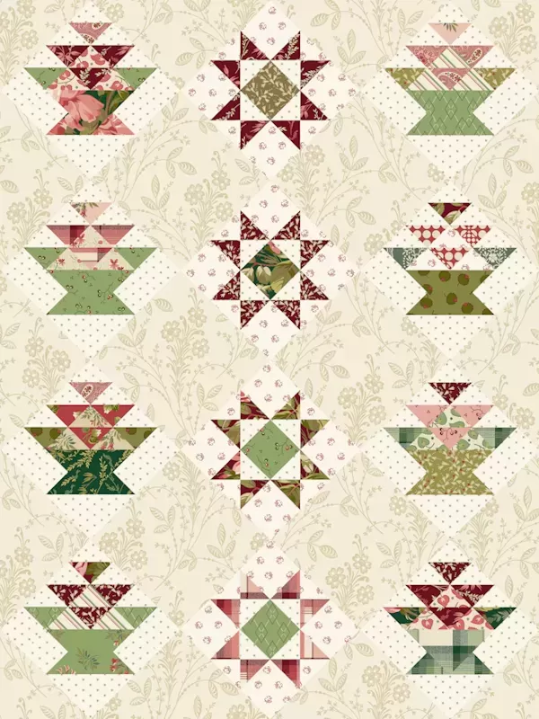 ANDOVER FABRICS - JOY par Edyta Sitar 1108-L Joy Cosy