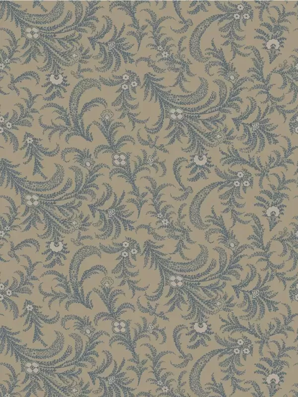 WINDHAM FABRICS - OXFORD par Mary Koval 53891-2 Delicate Paisley Taupe