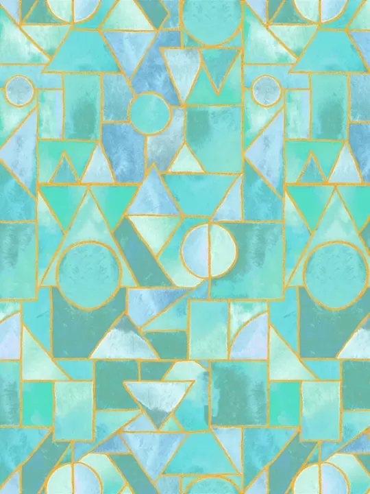 Tissu Ebb & Flow par Essoldo Design 54028DM-7 Sea Glass Larimar Metallic