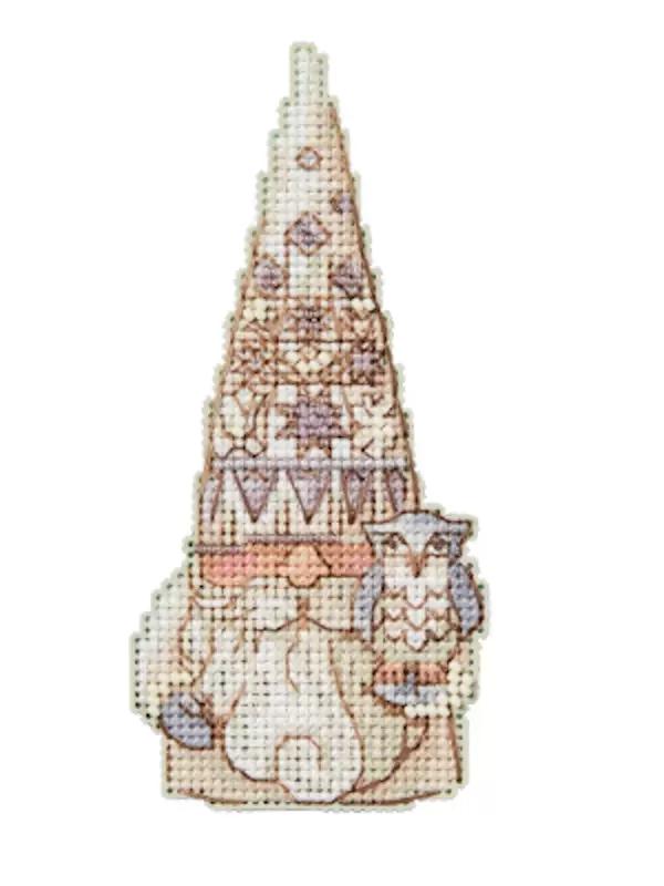 MILL HILL Kit Décoration à broder Points comptés OWL GNOME