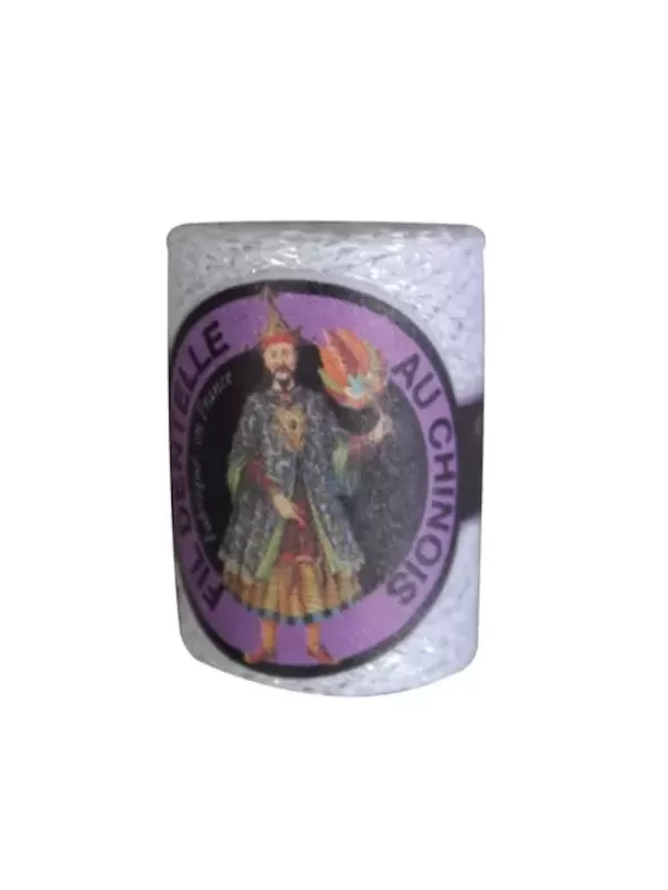 Cocon Caudry Fil au Chinois 3100 Blanc lamé argent