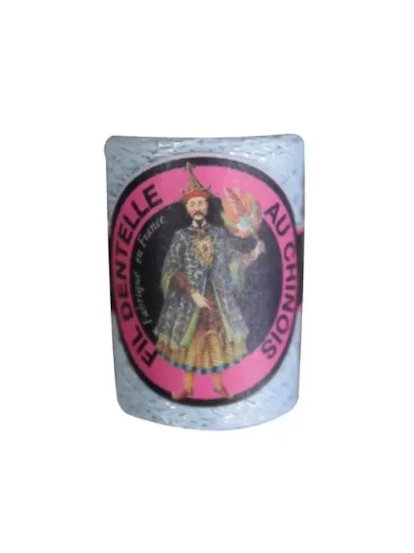 Cocon Caudry Fil au Chinois 3027 Ciel lamé argent