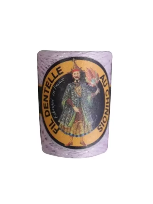 Cocon Caudry Fil au Chinois 3031 Lilas lamé argent
