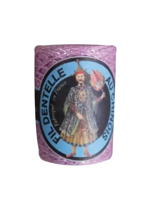 Cocon Caudry Fil au Chinois 3080 Mauve lamé argent