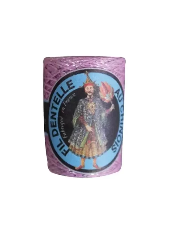 Cocon Caudry Fil au Chinois 3080 Mauve lamé argent