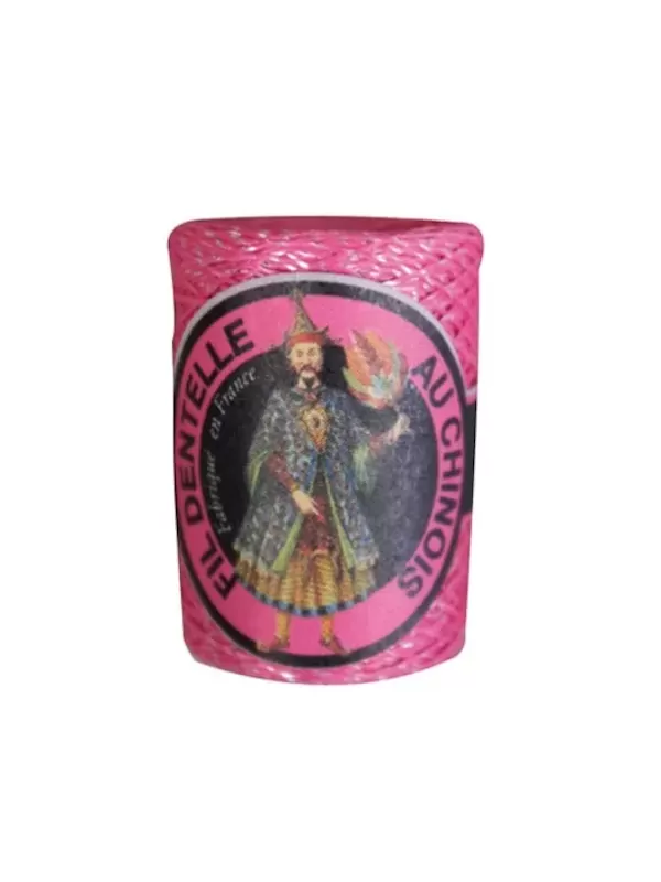 Cocon Caudry Fil au Chinois 3309 Rose lamé argent