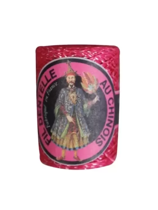 Cocon Caudry Fil au Chinois 3110 Fuchsia lamé argent