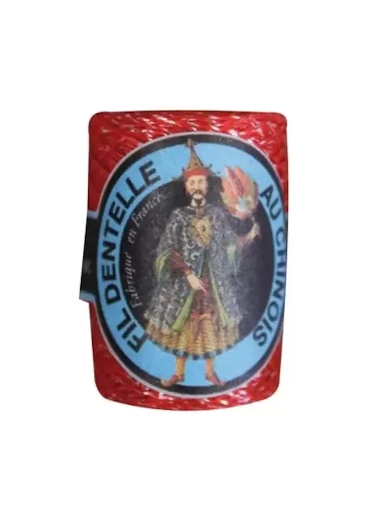 Cocon Caudry Fil au Chinois 3434 Rouge lamé argent