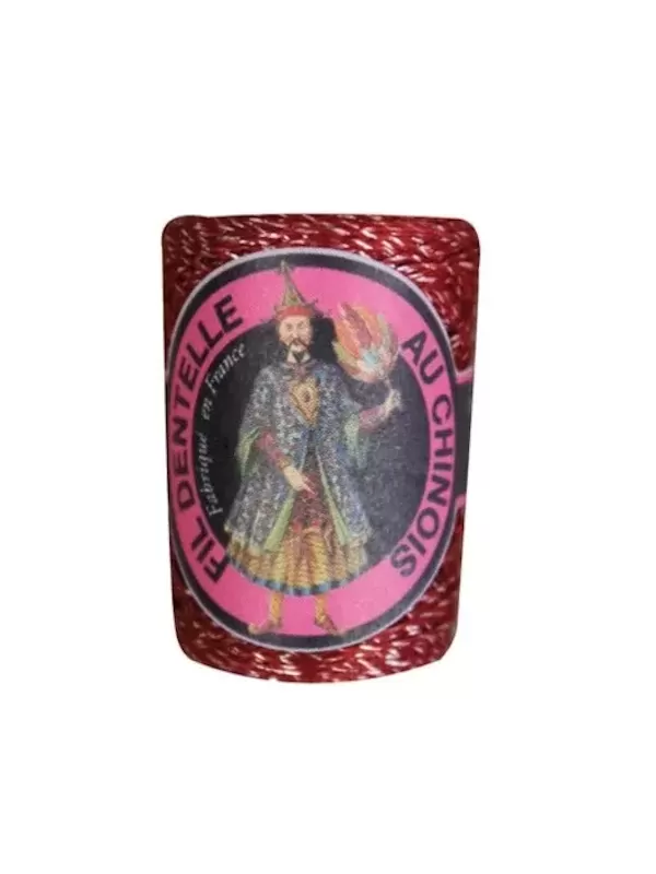 Cocon Caudry Fil au Chinois 3039 Bordeaux lamé argent