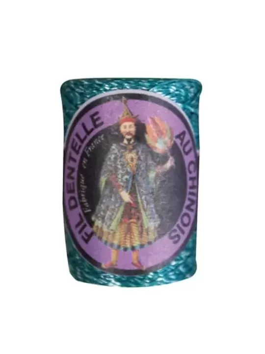 Cocon Caudry Fil au Chinois 3984 Emeraude lamé argent