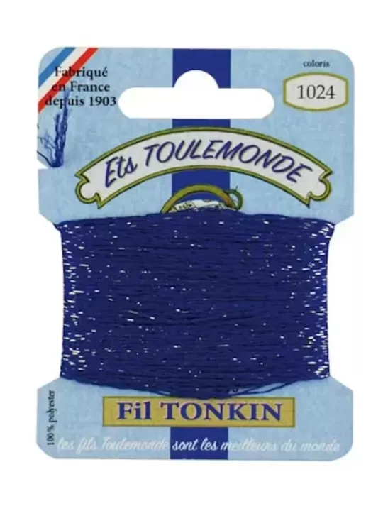Fil à broder brillant Tonkin 1024 Marine