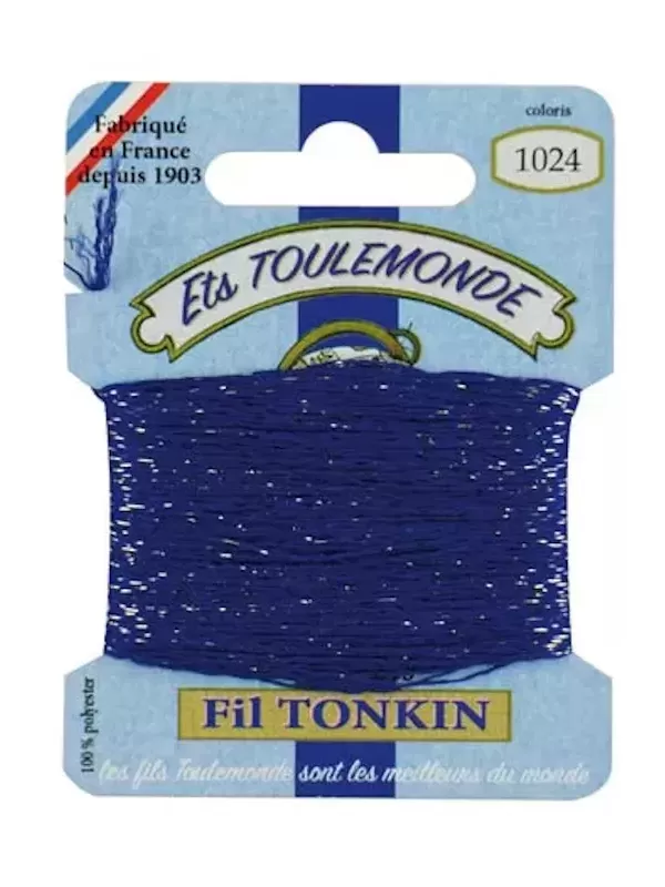 Fil à broder brillant Tonkin 1024 Marine