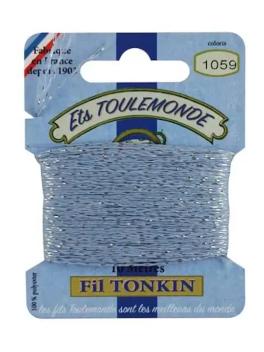 Fil à broder brillant Tonkin 1059 Perle