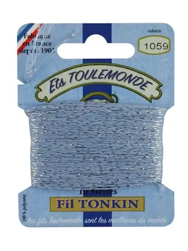 Fil à broder brillant Tonkin 1059 Perle