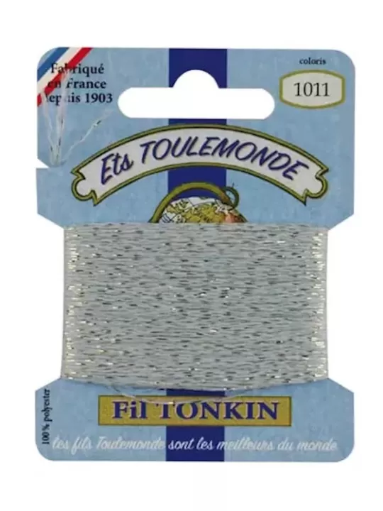 Fil à broder brillant Tonkin 1011 Ciel
