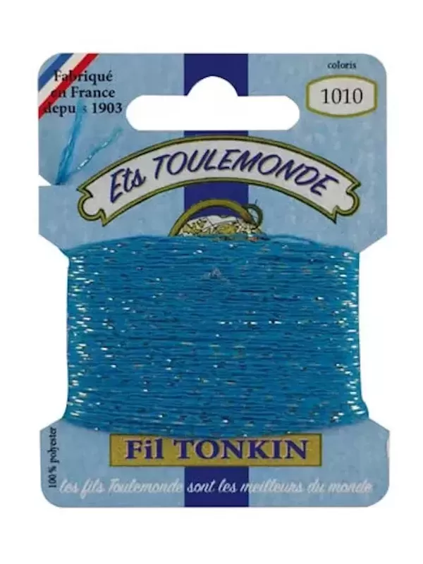 Fil à broder brillant Tonkin 1010 Turquoise