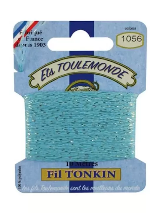 Fil à broder brillant Tonkin 1056 Eau