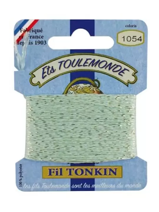 Fil à broder brillant Tonkin 1054 Céladon
