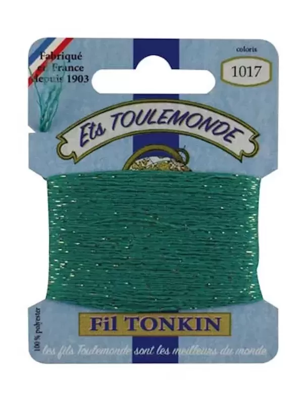 Fil à broder brillant Tonkin 1017 Émeraude