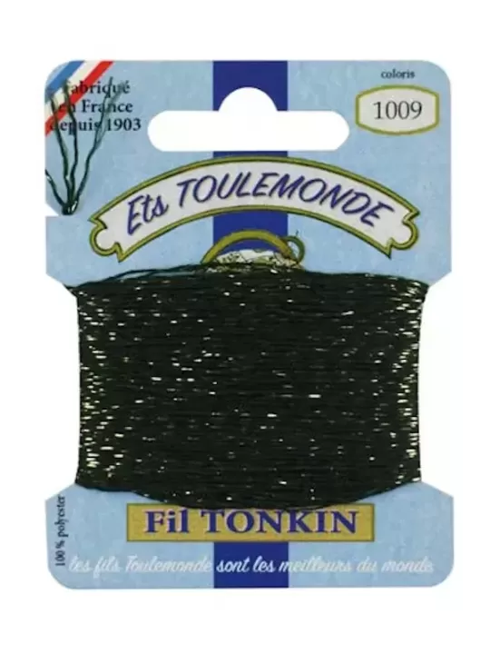 Fil à broder brillant Tonkin 1009 Sapin