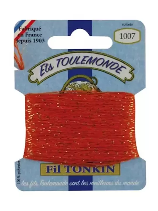 Fil à broder brillant Tonkin 1007 Orange