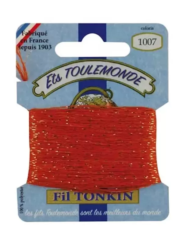 Fil à broder brillant Tonkin 1007 Orange