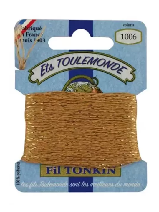 Fil à broder brillant Tonkin 1006 Sable