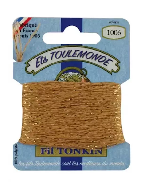 Fil à broder brillant Tonkin 1006 Sable