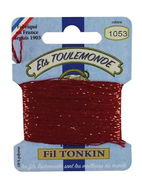Fil à broder brillant Tonkin 1053 Bordeaux