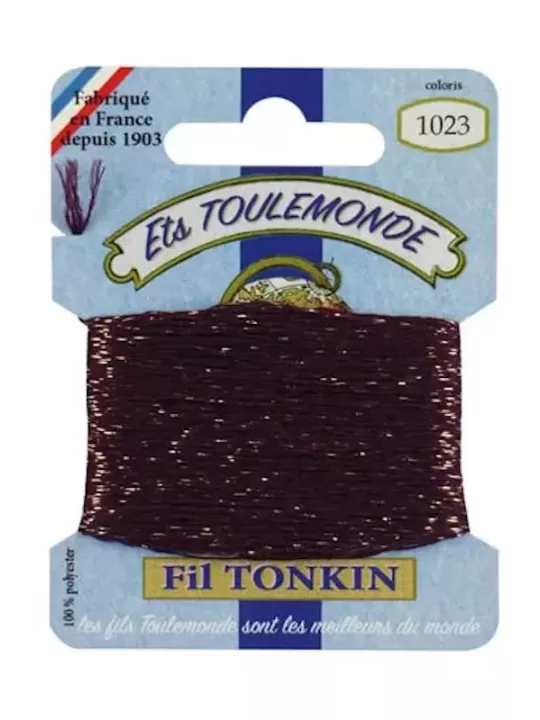 Fil à broder brillant Tonkin 1023 Violet