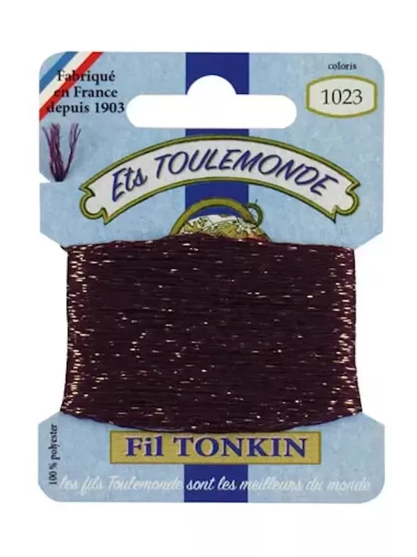 Fil à broder brillant Tonkin 1023 Violet