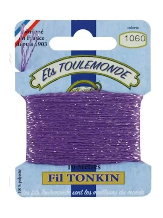 Fil à broder brillant Tonkin 1060 Parme