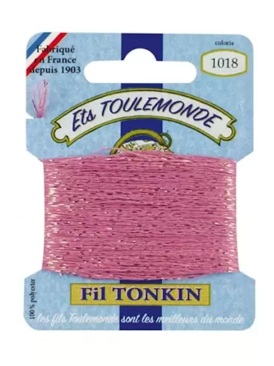 Fil à broder brillant Tonkin 1018 Mauve