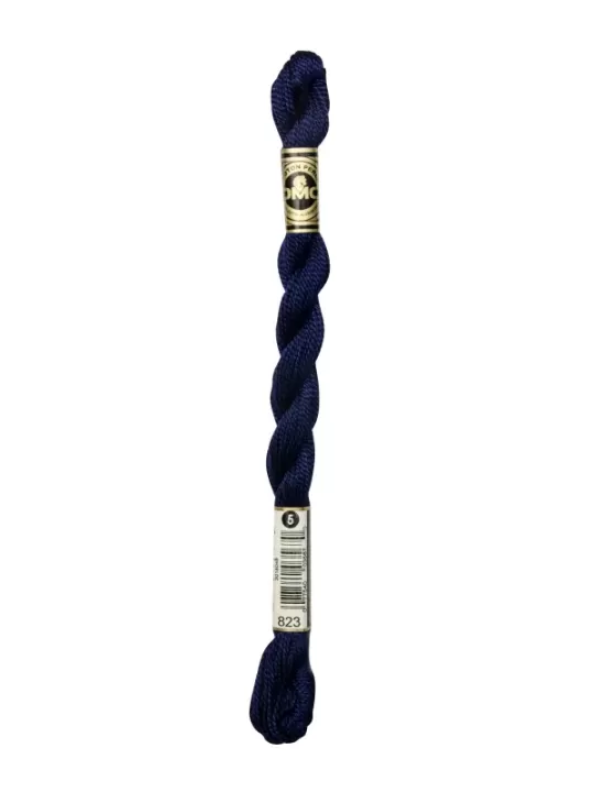DMC Coton Perlé N° 3 (Art. 115) 823 Bleu myrtille