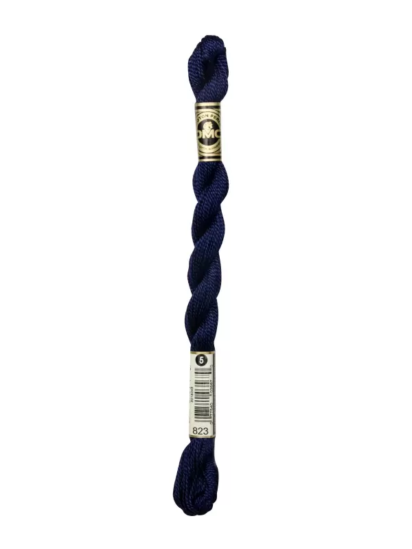 DMC Coton Perlé N° 3 (Art. 115) 823 Bleu myrtille