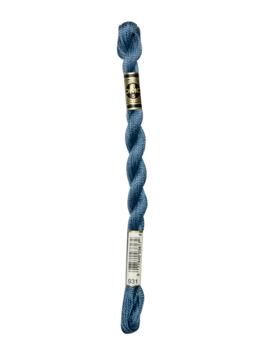 DMC Coton Perlé N° 3 (Art. 115) 931 Bleu gris