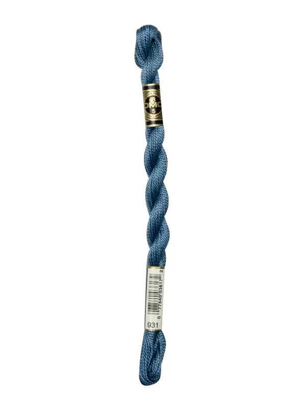 DMC Coton Perlé N° 3 (Art. 115) 931 Bleu gris