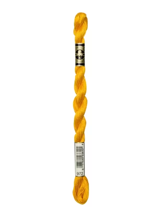 DMC Coton Perlé N° 3 (Art. 115) 972 Jaune curry
