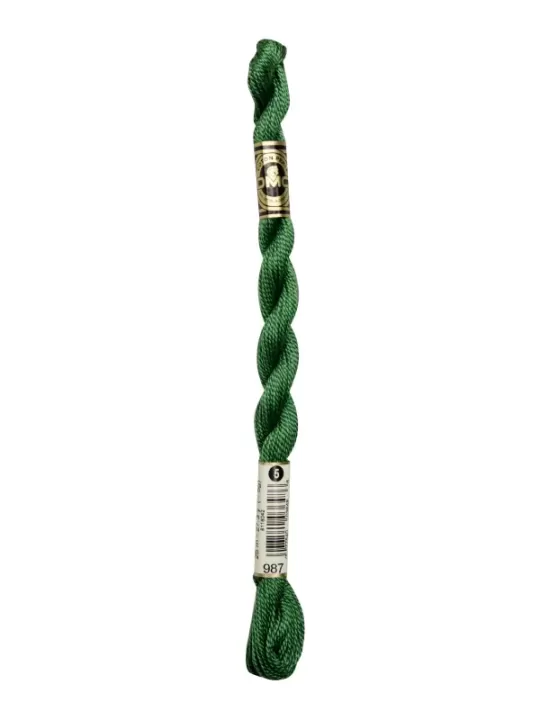 DMC Coton Perlé N° 3 (Art. 115) 987 Vert basilic