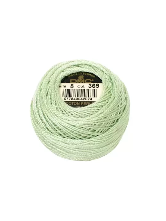 DMC Coton Perlé N° 8 (Art. 116) 369 Vert pousse de bambou