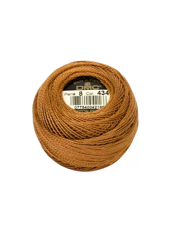DMC Coton Perlé N° 8 (Art. 116) 434 Brun cigare