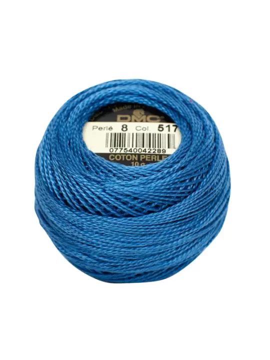 DMC Coton Perlé N° 8 (Art. 116) 517 Grand bleu